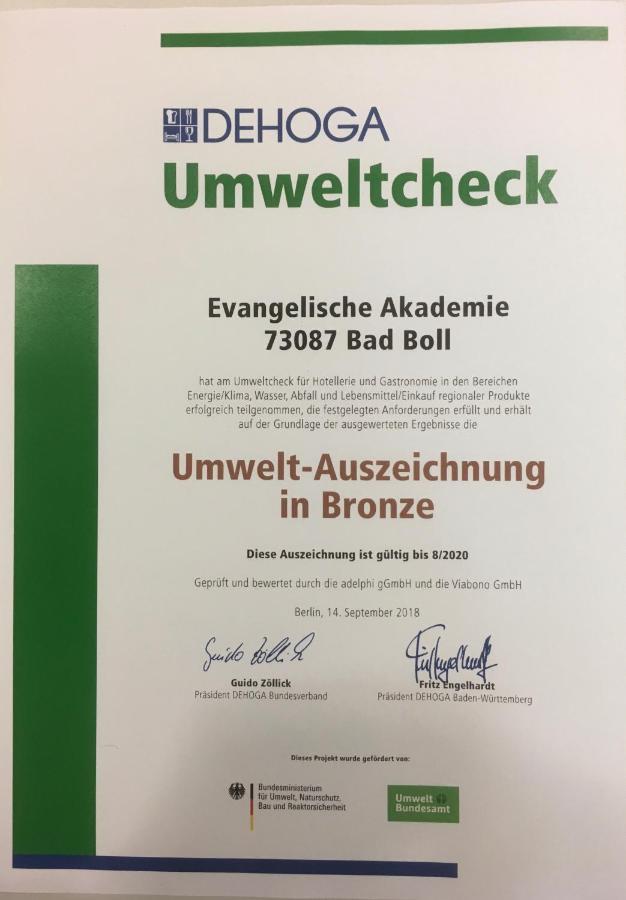 Evangelische Tagungsstaette Bad Boll Bagian luar foto